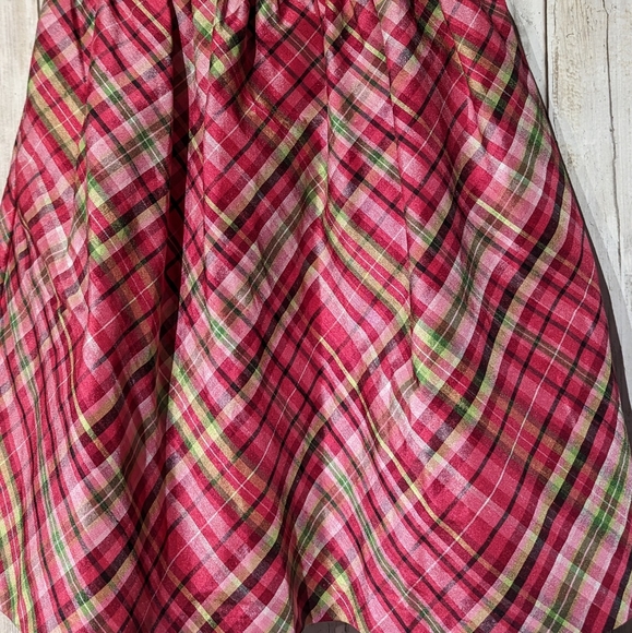 Gymboree toddlers size 4t pretty colorful plaid knee length dress. - Picture 4 of 5